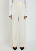 Wardrobe.nyc X Rhw Pintuck Wool Trousers Ivory