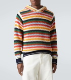 Orlebar Brown Striped cotton hoodie