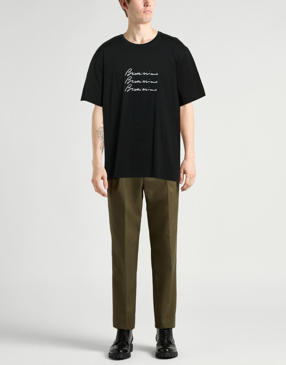 Brioni Mens T-shirt in Black