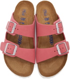 Birkenstock Pink Nubuck Narrow Arizona Sandals