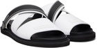 Moschino White Sporty Sandals