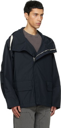 nanamica Navy Hooded Deck Jacket
