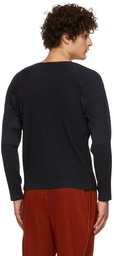 Homme Plissé Issey Miyake Navy Basics Long Sleeve T-Shirt