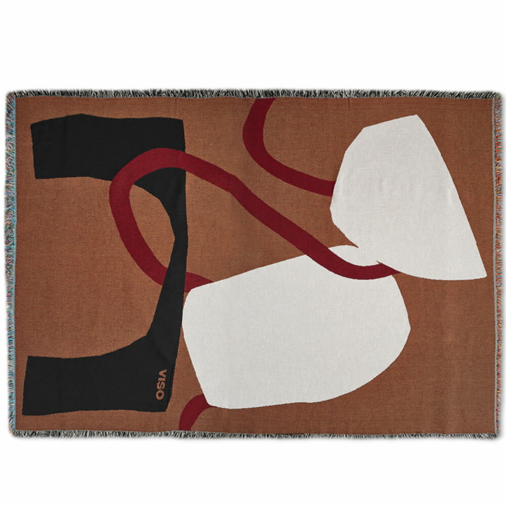 Photo: Viso Project Tapestry Blanket in Cream/Brown/Black
