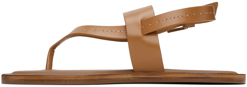 Max Mara Tan Thongstitch Sandals