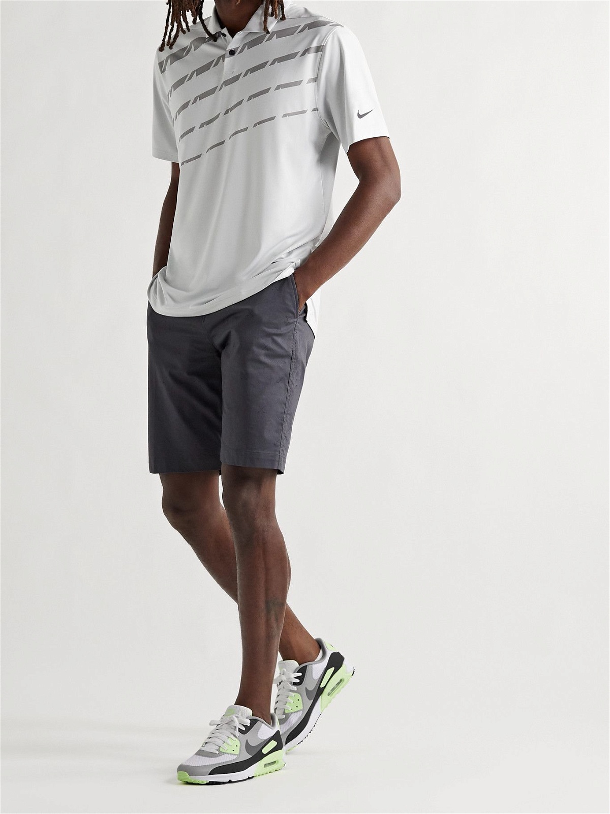 Nike Golf - Air Max 90 G Coated-Mesh Golf Shoes - White Nike Golf