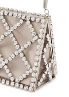 Rosantica Garofano Crystal-embellished Satin Shoulder bag - Silver - One Size