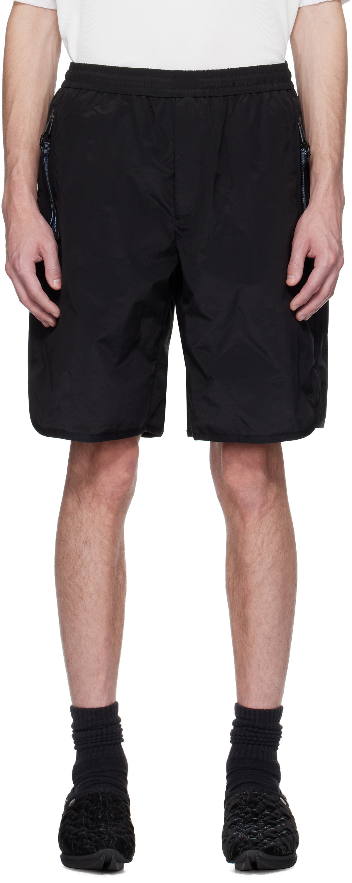 A. A. Spectrum Black Cyberen Down Shorts
