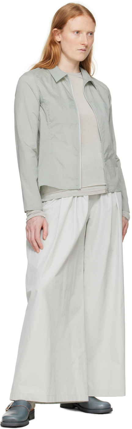 AMOMENTO Green Zip Reversible Jacket