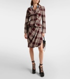 Vivienne Westwood Drunken Tailored checked wool blazer