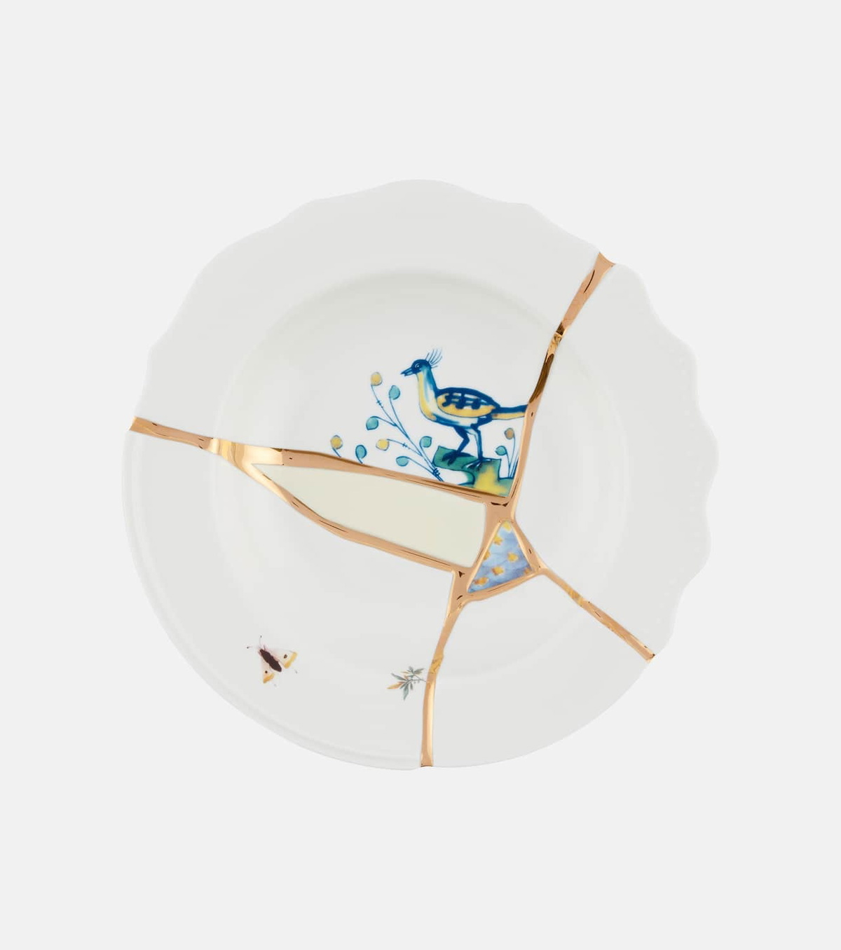 Seletti Kintsugi soup plate by Marcantonio Raimondi Malerba