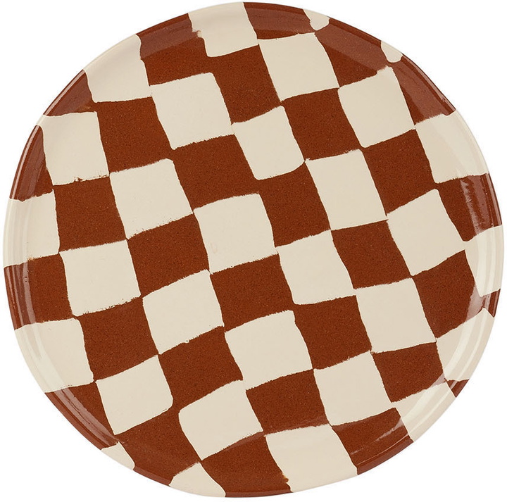 Photo: Henry Holland Studio Brown & White Check Dinner Plate
