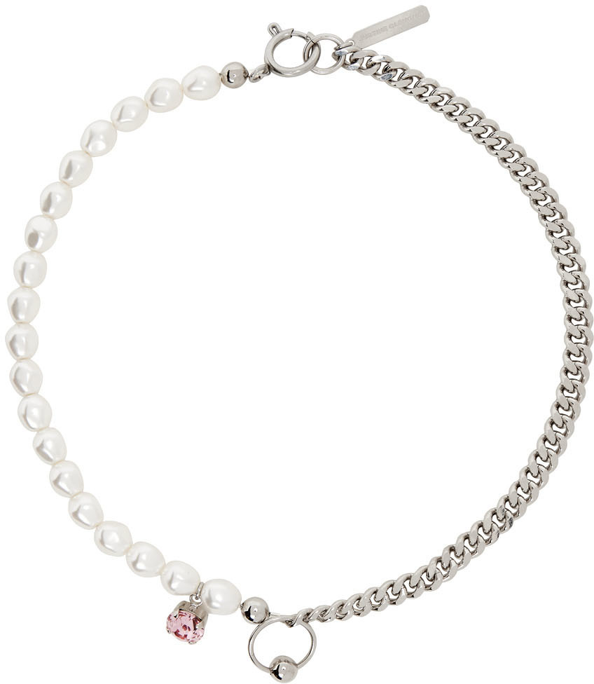 JUSTINE CLENQUET Silver hotsell & Pink Shanon Choker