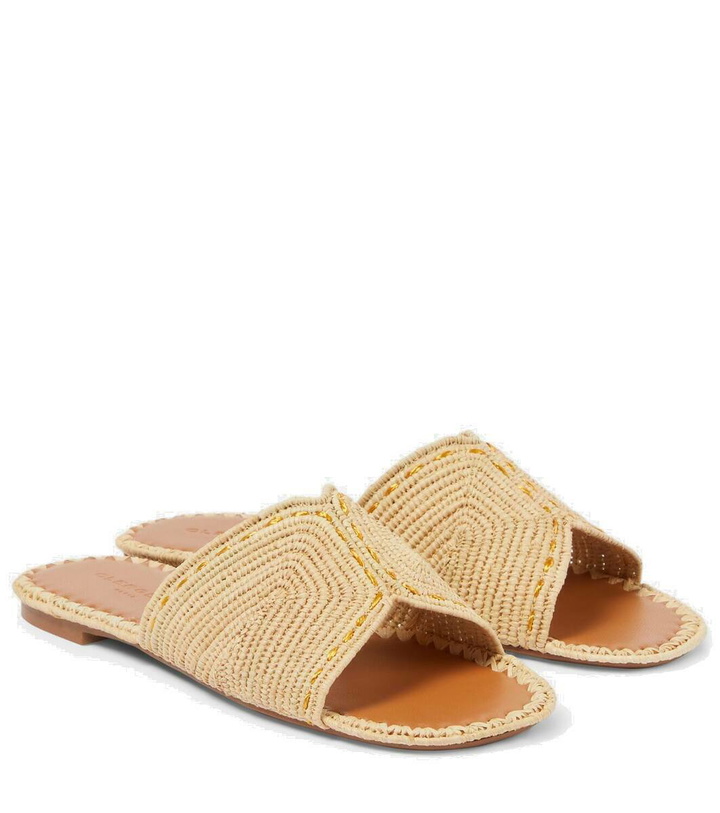 Photo: Clergerie Ineni raffia slides