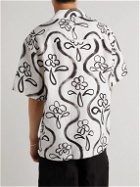 Jacquemus - Camp-Collar Printed Linen Shirt - White