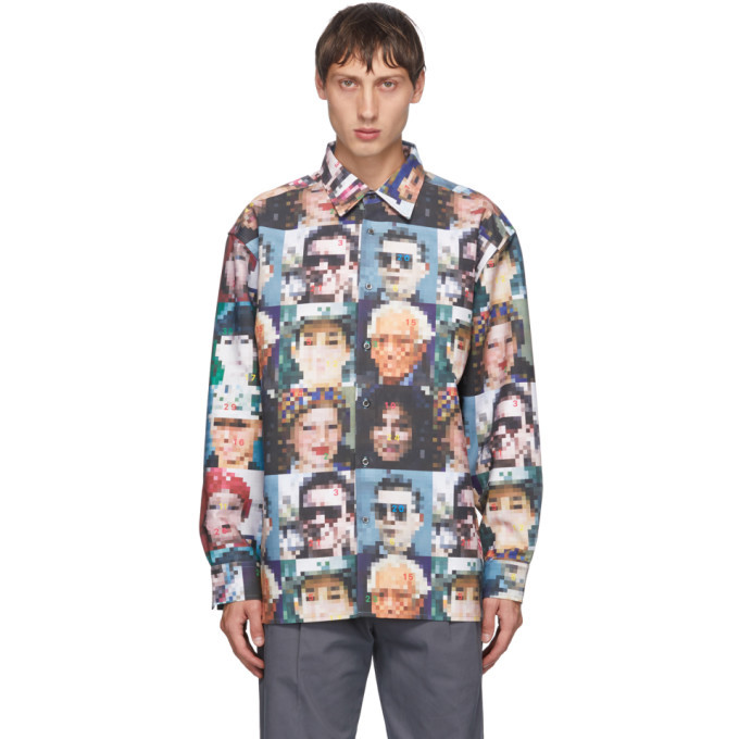 Xander Zhou Multicolor Pixelated Shirt Xander Zhou