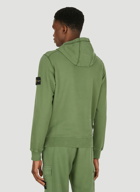 Compass Patch Hooded Sweatshirt in Green