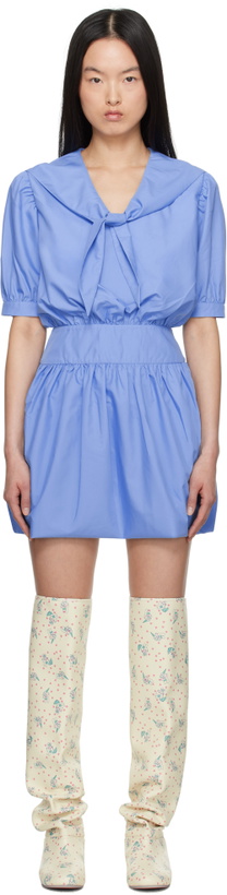 Photo: Ashley Williams Blue Yuki Minidress