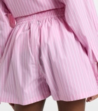 Balenciaga Striped cotton poplin boxers shorts