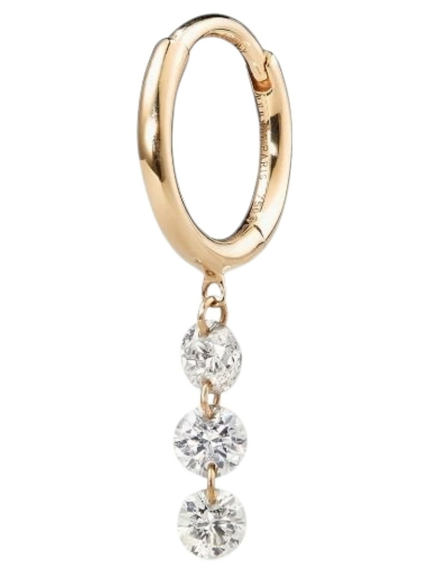 Photo: Persée 18K Yellow Gold Diamond Hoop Earrings