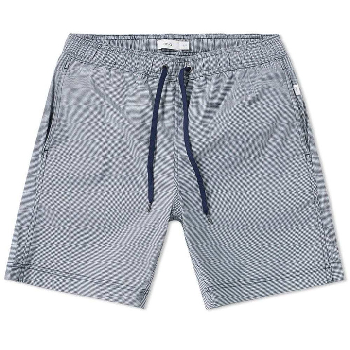 Photo: Onia Charles 7 Gingham Swim Short Blue