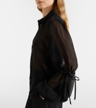 Nina Ricci Sheer silk blouse