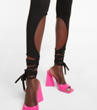 The Attico - Davie cutout jersey leggings