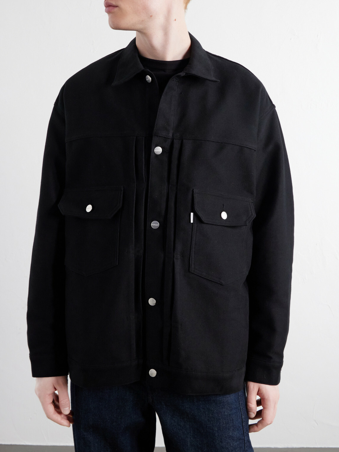 Graphpaper - Cotton-Twill Overshirt - Black