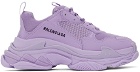 Balenciaga Purple Triple S Sneakers