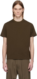 Omar Afridi Brown Cotton T-shirt
