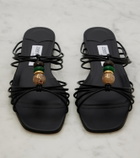 Jimmy Choo Lova embellished leather mules