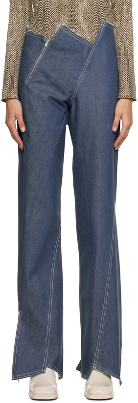 Photo: Anne Isabella Blue Asymmetric Jeans