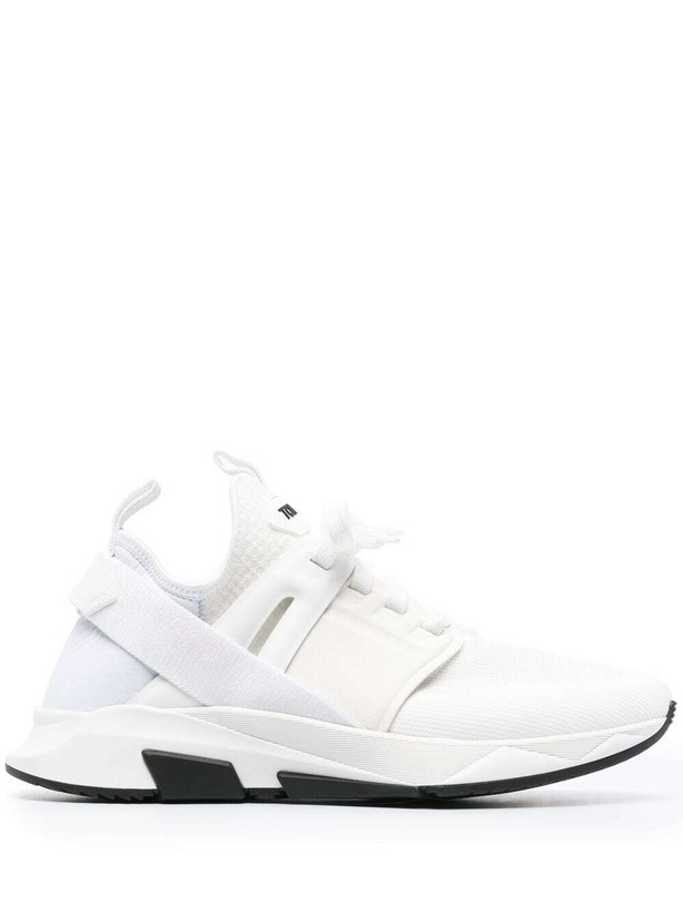 Photo: TOM FORD - Jago Neoprene And Suede Sneakers