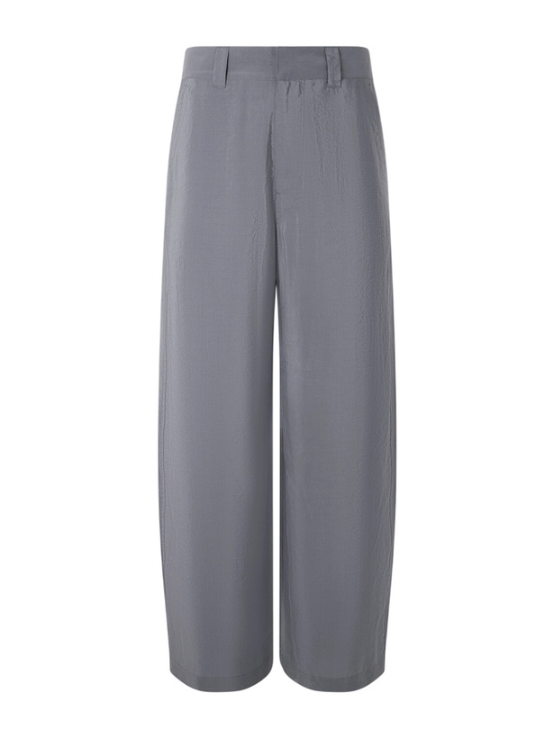 Photo: LEMAIRE - Straight-Leg Silk-Blend Trousers - Gray