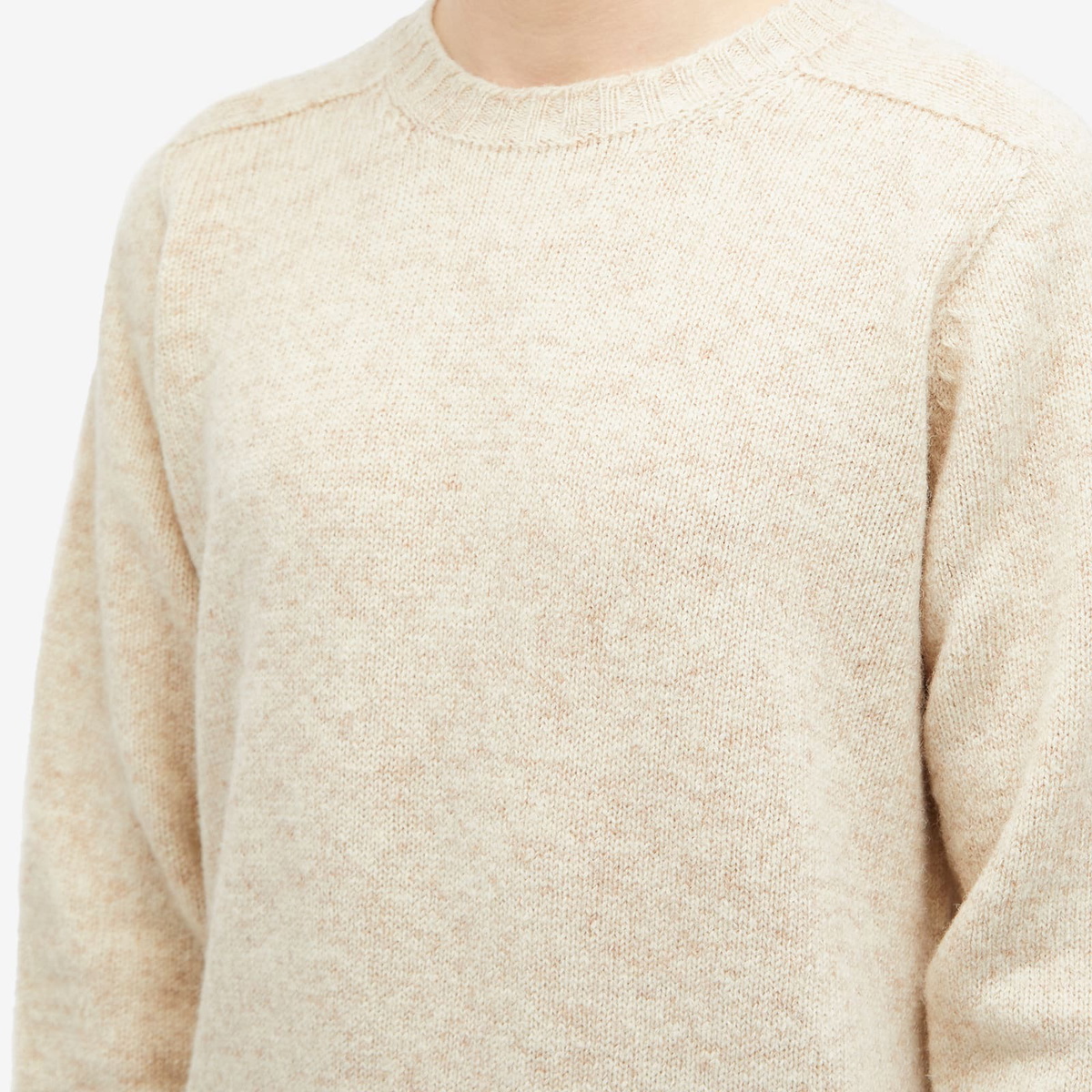 Jamieson's of Shetland Men's Jamiesons of Shetland Crew Neck Jumper in White