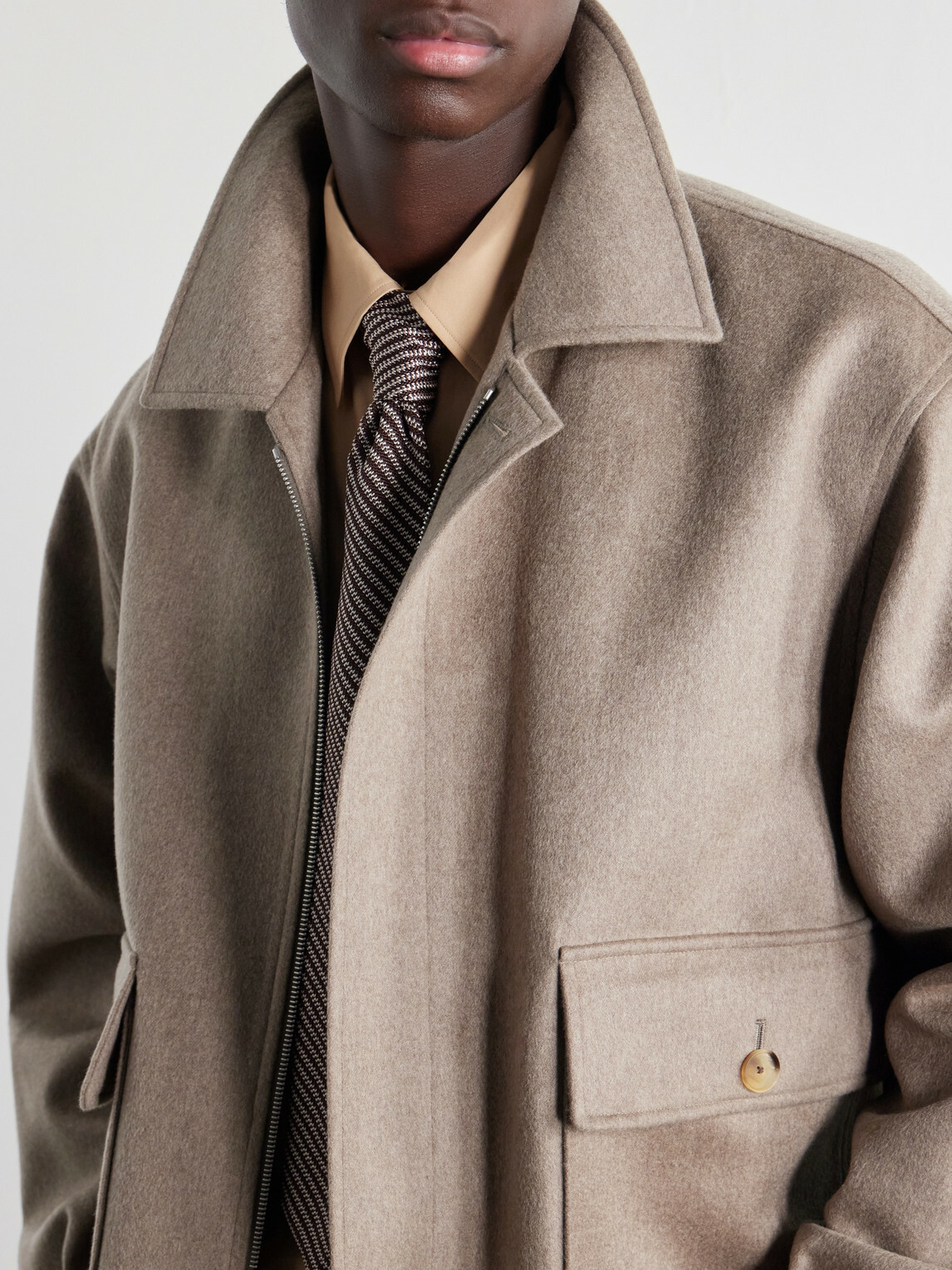 Auralee - Cashmere Blouson Jacket - Brown