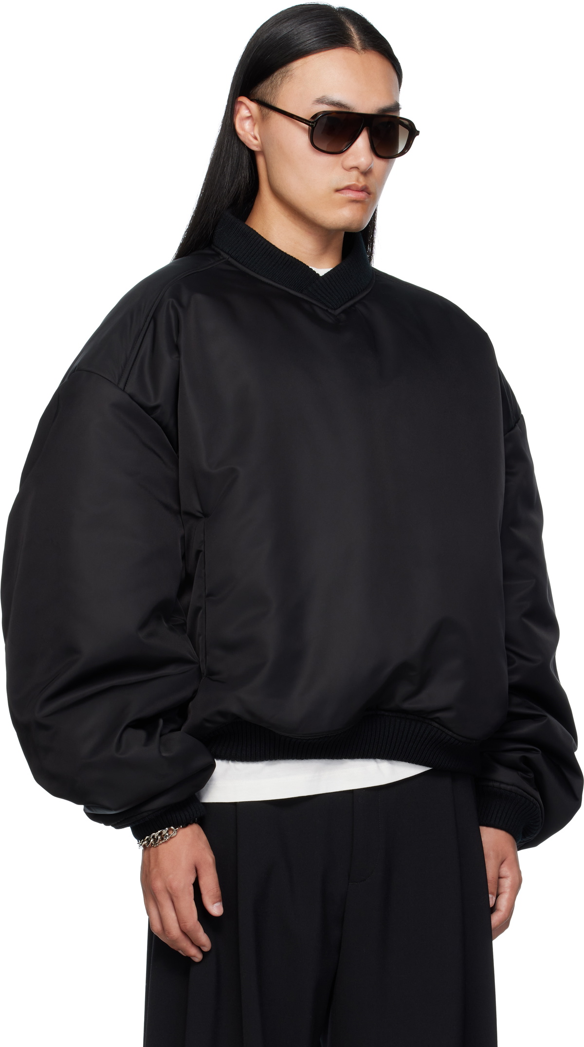 LU'U DAN Black Unibomber Sweatshirt