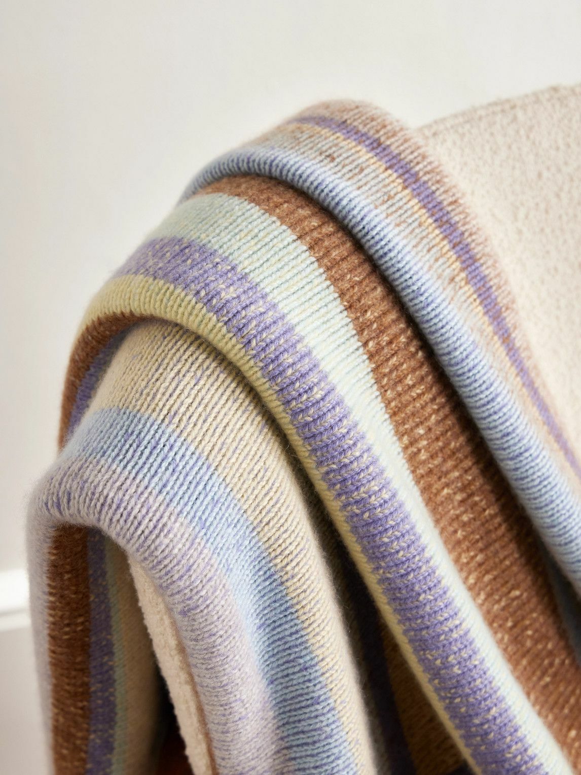 The Elder Statesman - Striped Cashmere Blanket
