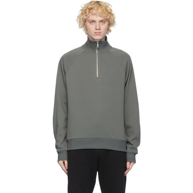 Dries Van Noten Grey Half-Zip Sweatshirt Dries Van Noten