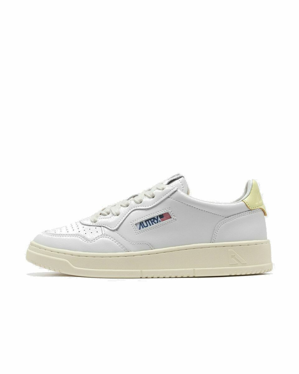 Photo: Autry Action Shoes Medalist Low White/Yellow - Mens - Lowtop