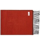 Universal Works Men's Double Sided Scarf in Rust/Brown