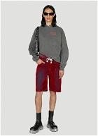 Ottolinger - Double Fold Shorts in Red