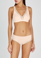 Hanro Nude Lace-trimmed Briefs