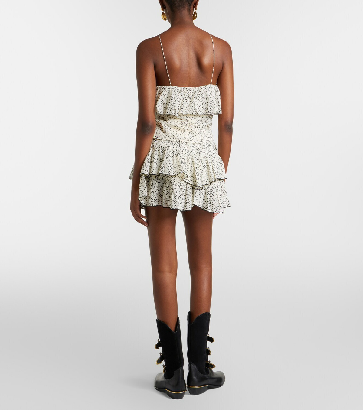 Marant Etoile Jocadia ruffled cotton shorts