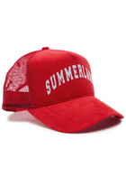 Nahmias Summerland Corduroy Trucker cap - Red - One Size