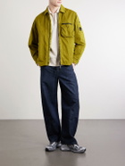 C.P. Company - Logo-Appliquéd Cotton Half-Zip Sweater - Neutrals