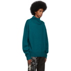 Dries Van Noten Blue Taz Turtleneck