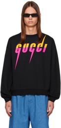 Gucci Black Printed Sweatshirt