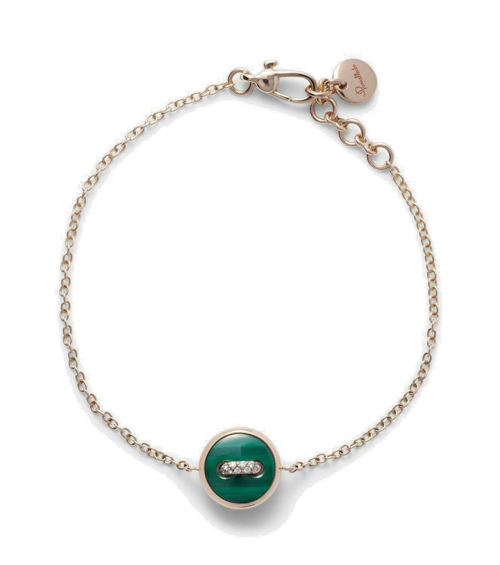 Photo: Pomellato Pom Pom Dot 18kt rose gold chain bracelet with gemstones