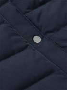 Dunhill - Quilted Shell Down Jacket - Blue